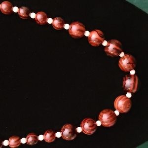 Vintage set of earrings and necklace